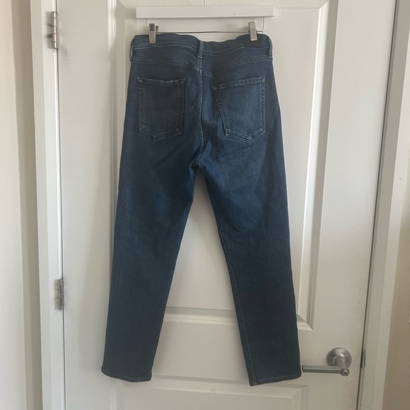 Goldsign Semi-Fit High Rise Slim Straight Leg Jeans Blue Womens Size 30 Capsule - Picture 7 of 13